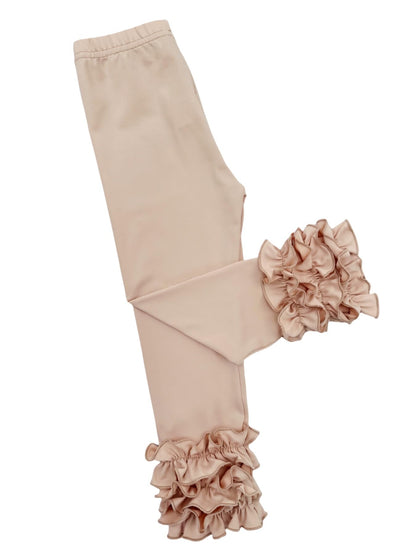 Bow Dream Baby Toddler and Little Girls Ruffle Leggings