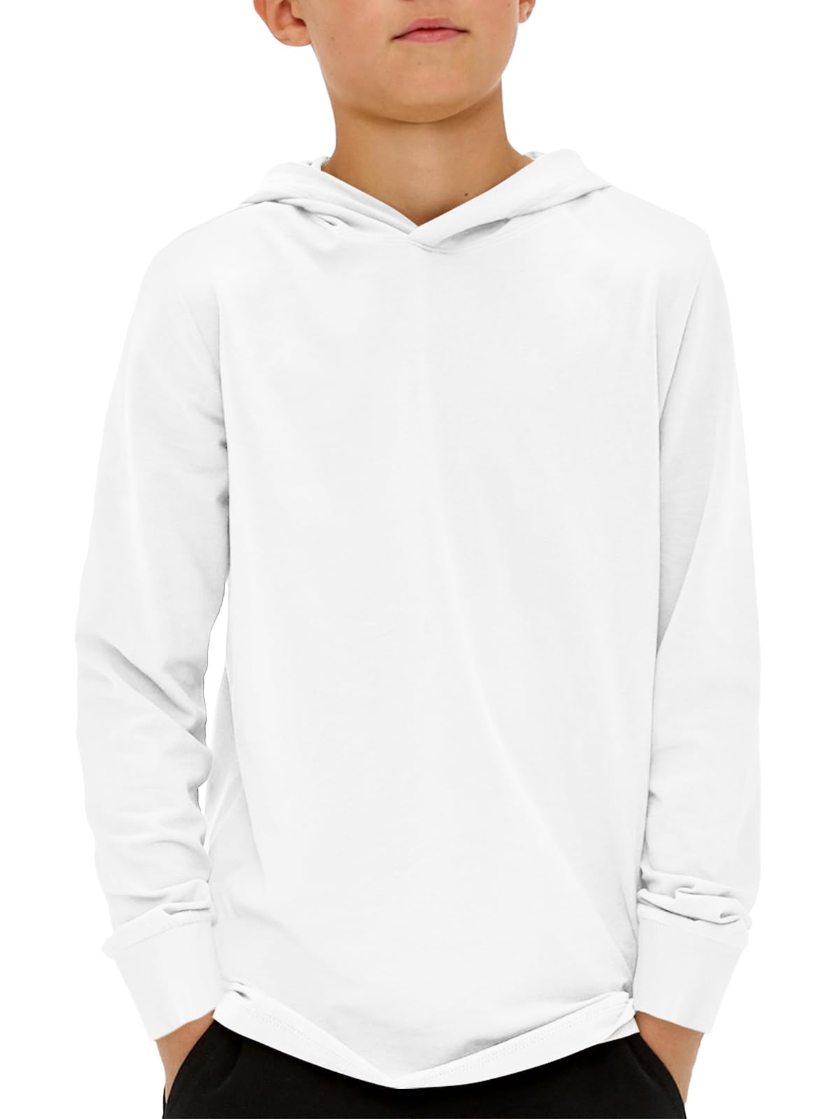 Haloumoning Boys Fashion Hoodies Kids Long Sleeve Hooded Sweatshirts 5-14 Years