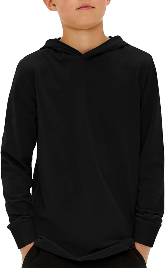 Haloumoning Boys Fashion Hoodies Kids Long Sleeve Hooded Sweatshirts 5-14 Years