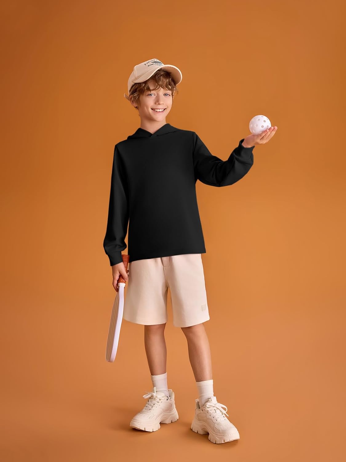 Haloumoning Boys Fashion Hoodies Kids Long Sleeve Hooded Sweatshirts 5-14 Years
