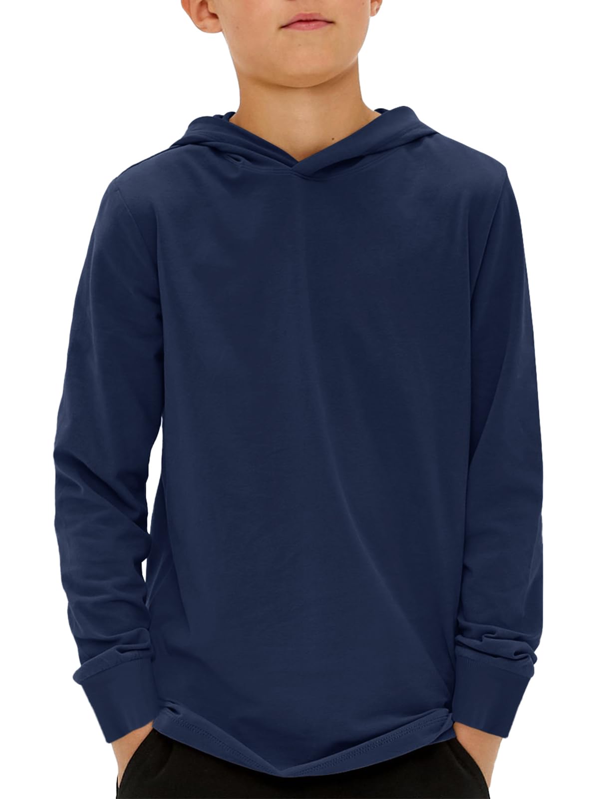 Haloumoning Boys Fashion Hoodies Kids Long Sleeve Hooded Sweatshirts 5-14 Years