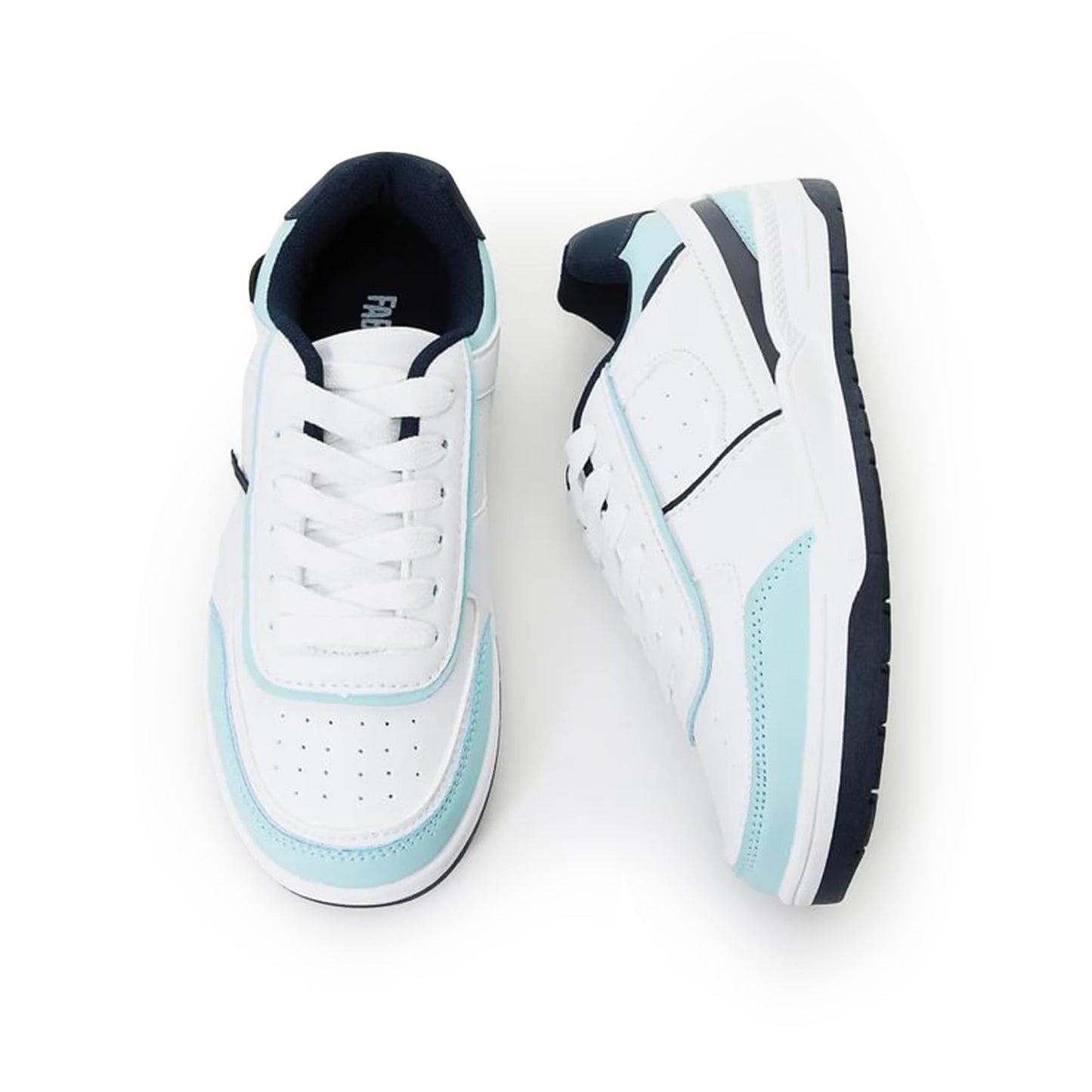 FabKids Girls' Vintage Tennis Shoes Classic Sneakers Breathable Non-Slip Athletic Shoes Cute Lace Up Casual Shoes for Kids