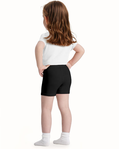 ZUEMET 3 Pack Baby Girls Bike Shorts Toddler Girl Athletic Dance Short Soft Cotton Summer Clothes Size 18M-5T