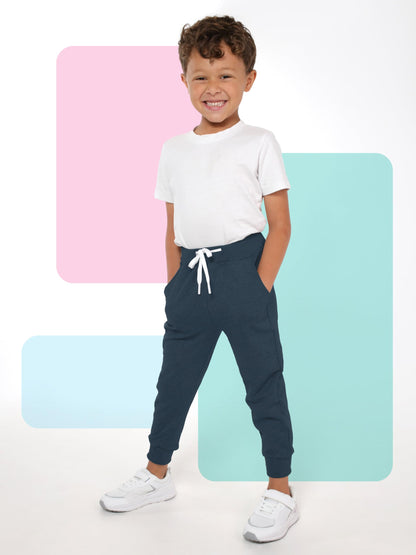 Toddler Boys Drawstring Jogger Sweatpants with Pockets 3 Pack