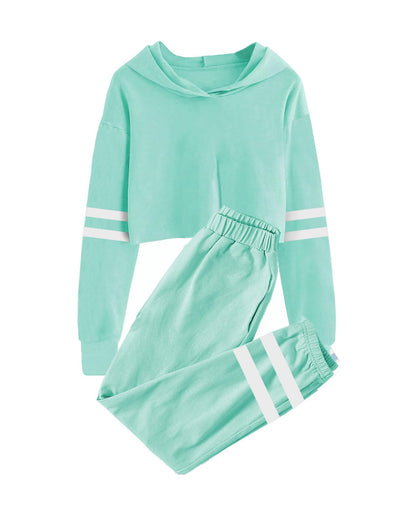 Meikulo Kids 2 Piece Outfits Girls Crop Tops Hoodies Long Sleeve Fashion Sweatshirts and Sweatpants