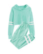 Meikulo Kids 2 Piece Outfits Girls Crop Tops Hoodies Long Sleeve Fashion Sweatshirts and Sweatpants