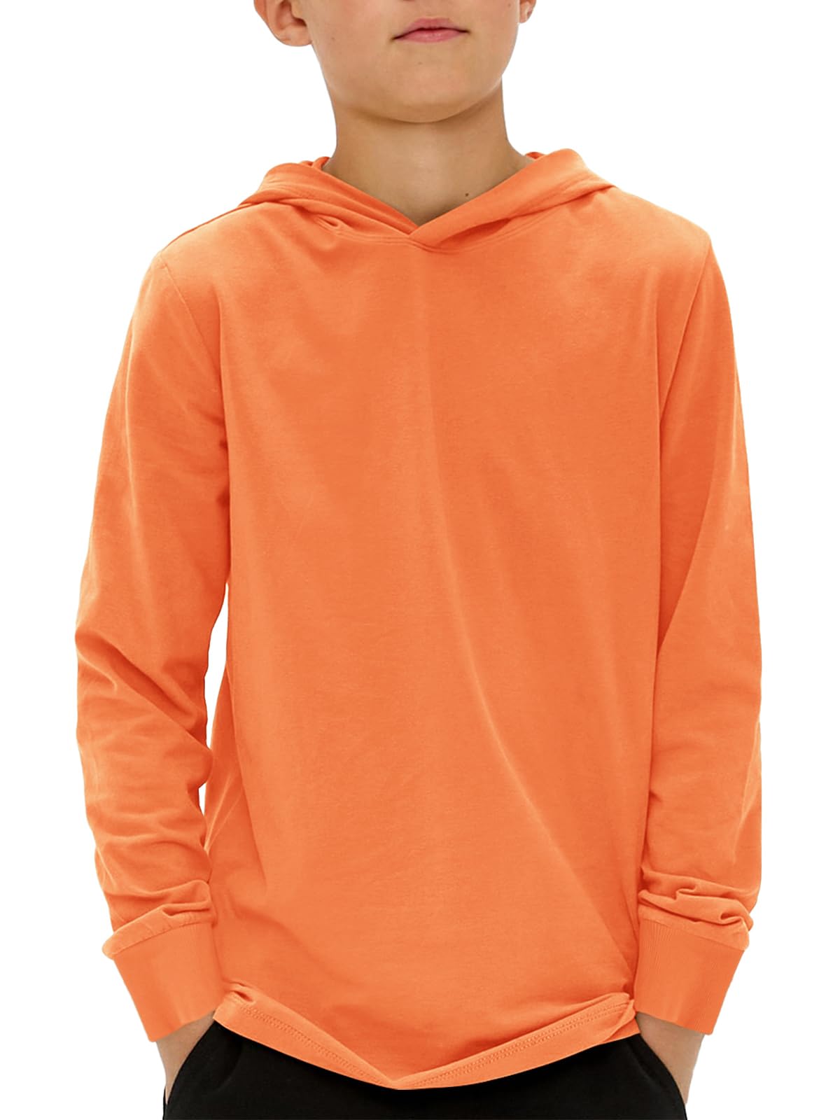 Haloumoning Boys Fashion Hoodies Kids Long Sleeve Hooded Sweatshirts 5-14 Years