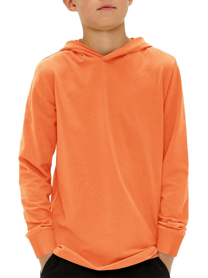 Haloumoning Boys Fashion Hoodies Kids Long Sleeve Hooded Sweatshirts 5-14 Years