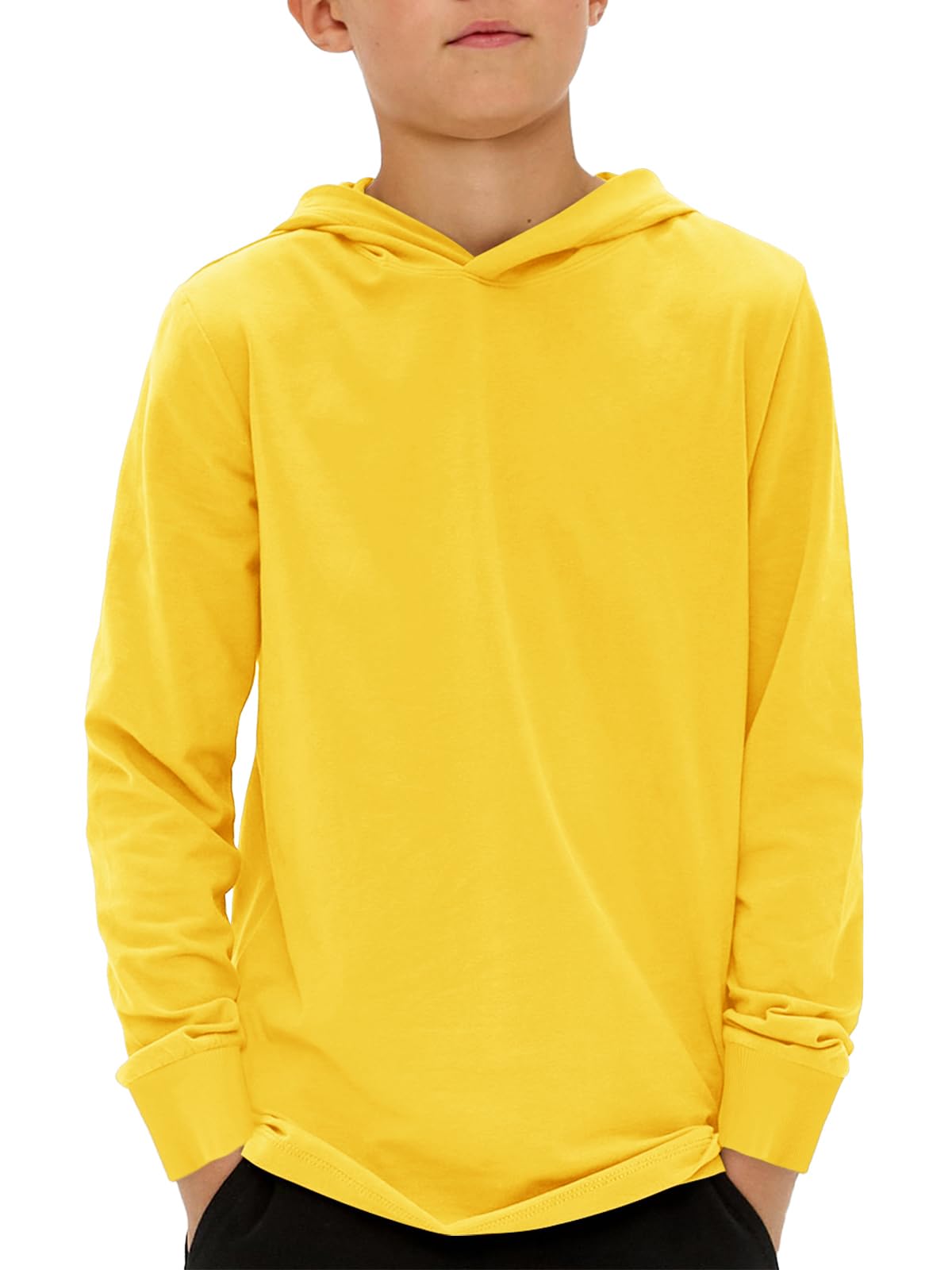Haloumoning Boys Fashion Hoodies Kids Long Sleeve Hooded Sweatshirts 5-14 Years