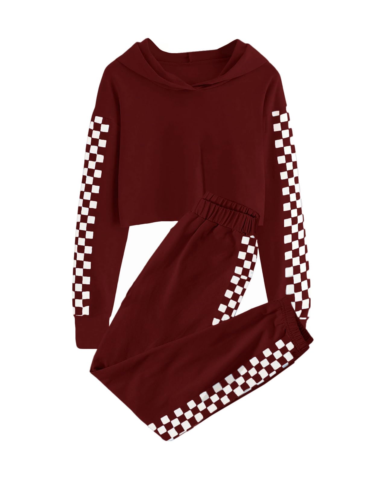 Meikulo Kids 2 Piece Outfits Girls Crop Tops Hoodies Long Sleeve Fashion Sweatshirts and Sweatpants