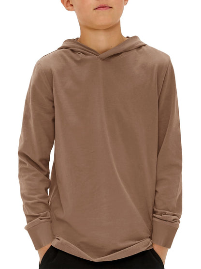 Haloumoning Boys Fashion Hoodies Kids Long Sleeve Hooded Sweatshirts 5-14 Years