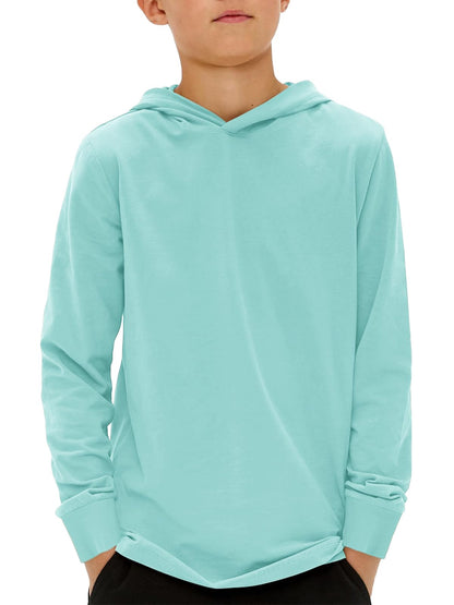 Haloumoning Boys Fashion Hoodies Kids Long Sleeve Hooded Sweatshirts 5-14 Years