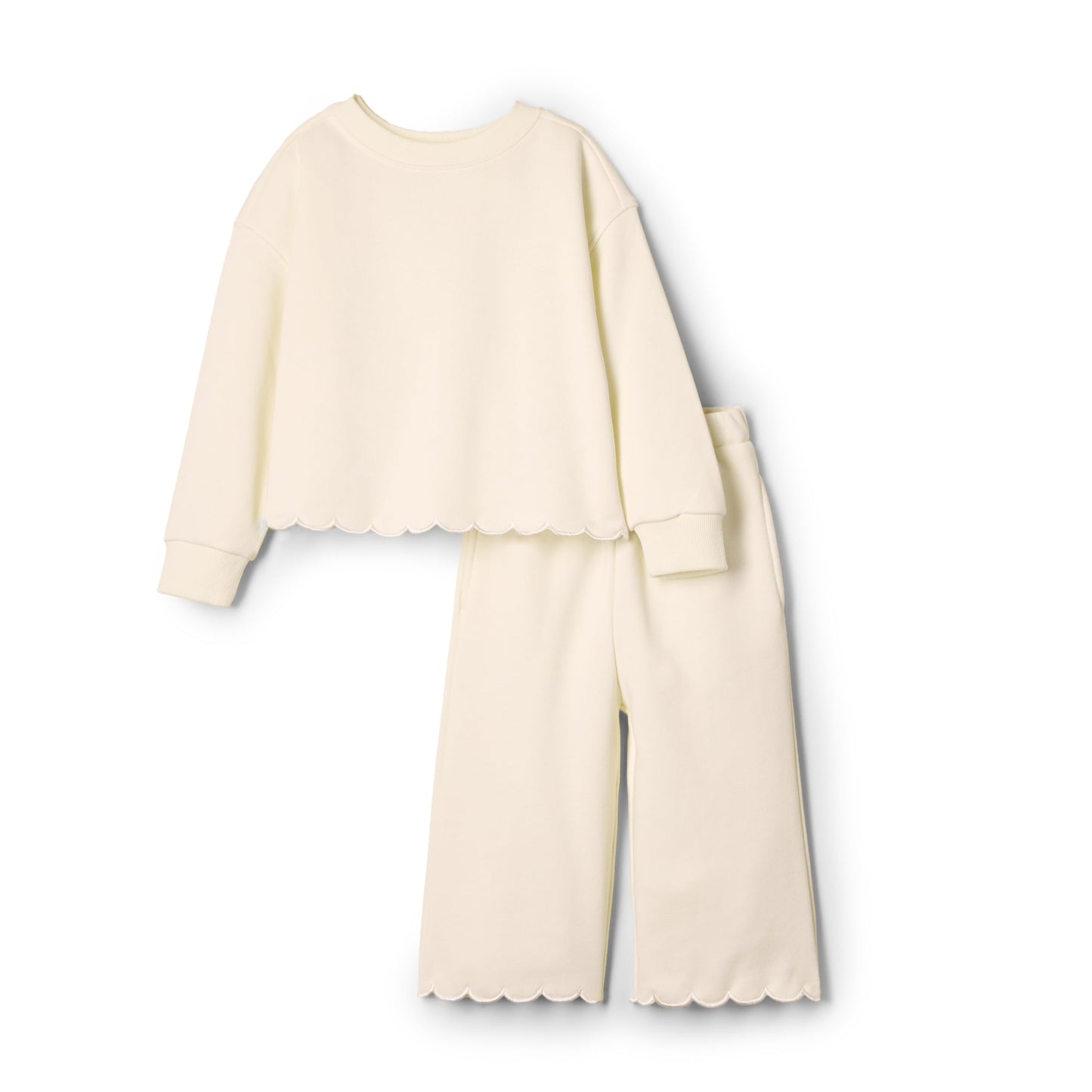 Amazon Essentials x Sofia Grainge Toddlers and Baby Girls' French Terry Pant and Top Set