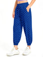 Haloumoning Girls Plaid Pants Kids Elastic Waist Jogger Pants Lightweight Bottoms with Pockets 5-14 Years