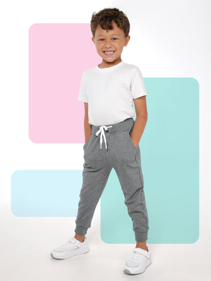 Toddler Boys Drawstring Jogger Sweatpants with Pockets 3 Pack