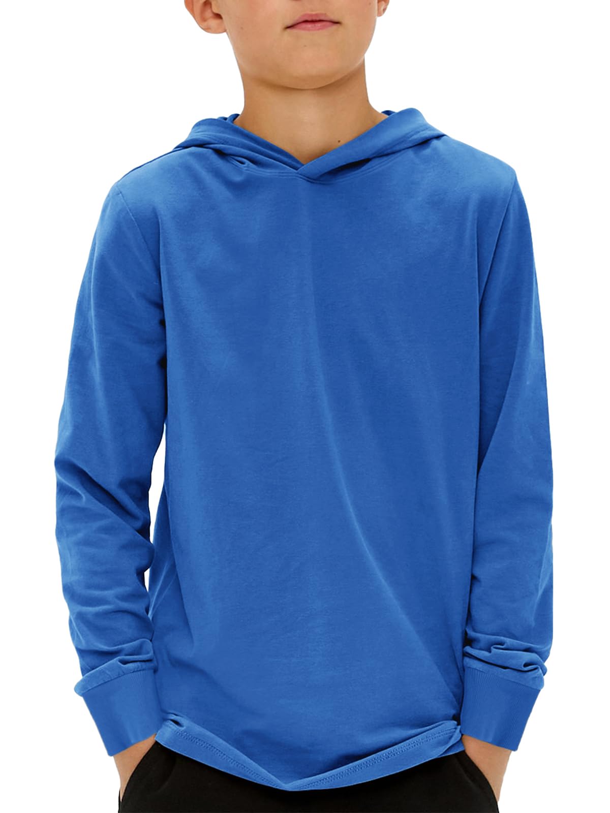 Haloumoning Boys Fashion Hoodies Kids Long Sleeve Hooded Sweatshirts 5-14 Years