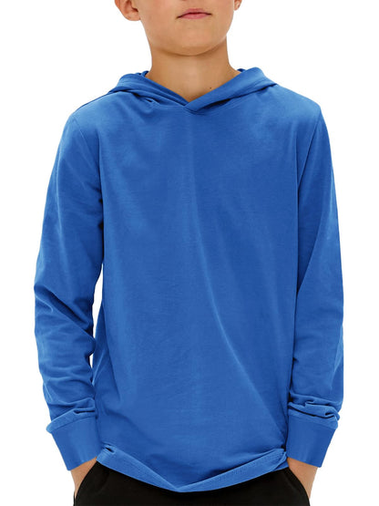 Haloumoning Boys Fashion Hoodies Kids Long Sleeve Hooded Sweatshirts 5-14 Years