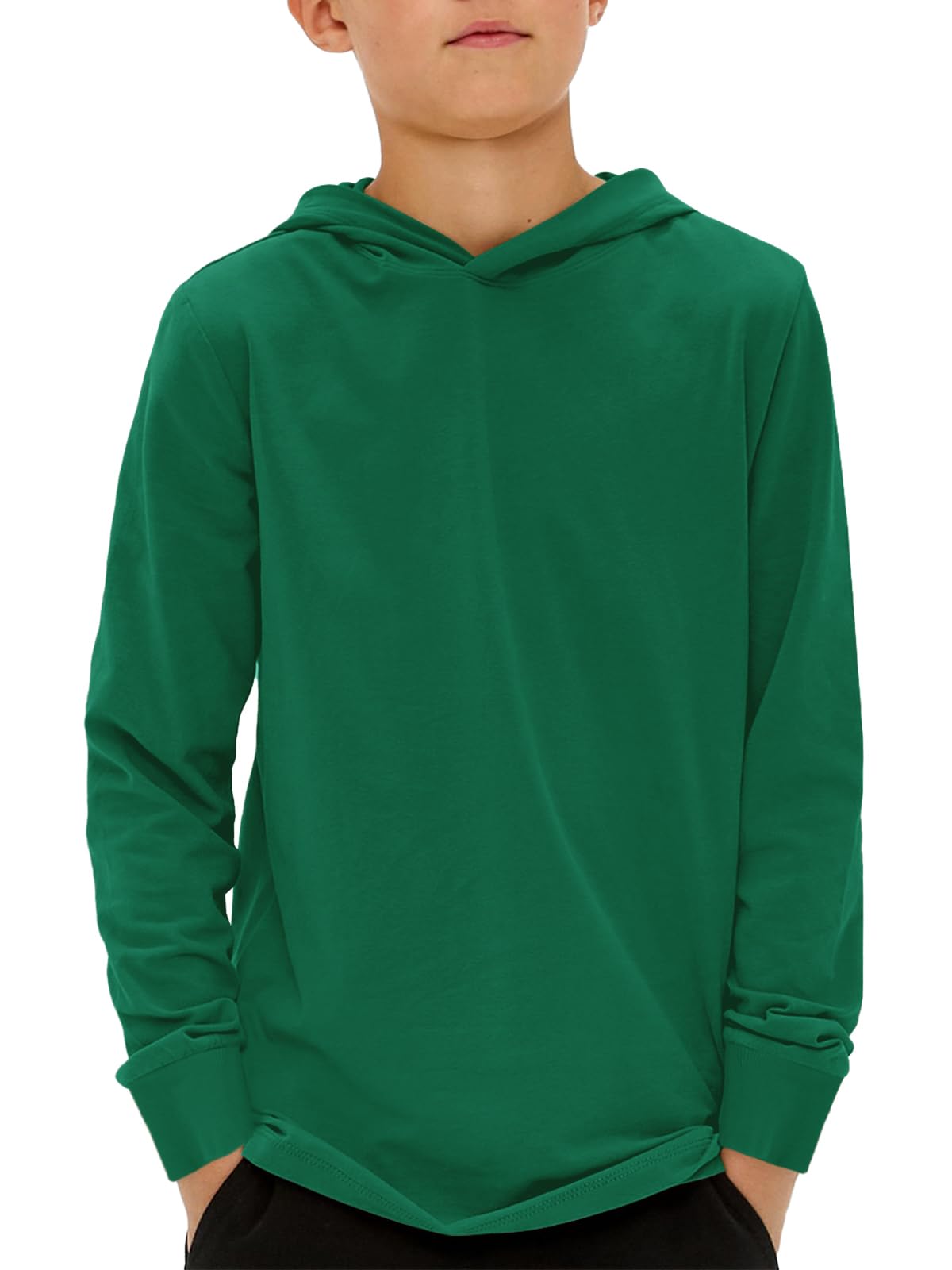 Haloumoning Boys Fashion Hoodies Kids Long Sleeve Hooded Sweatshirts 5-14 Years