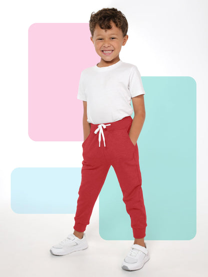 Toddler Boys Drawstring Jogger Sweatpants with Pockets 3 Pack