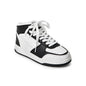 FabKids Girls' Vintage Tennis Shoes Classic Sneakers Breathable Non-Slip Athletic Shoes Cute Lace Up Casual Shoes for Kids