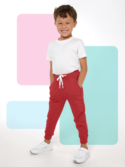 Toddler Boys Drawstring Jogger Sweatpants with Pockets 3 Pack
