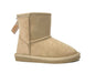 REDVOLUTION Kids Boots Toddler Girls Cute 2 Buttons || Rhinestone Faux Fur Suede Knitting Shoe