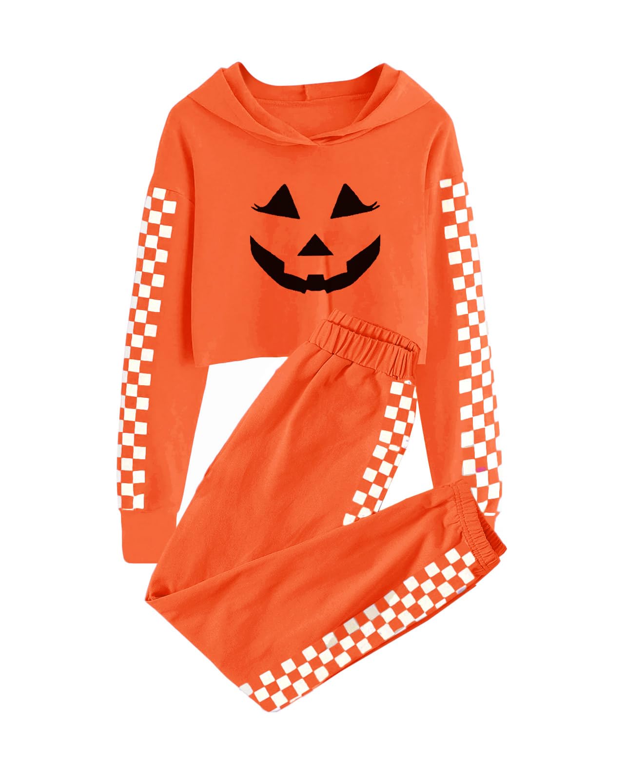 Meikulo Kids 2 Piece Outfits Girls Crop Tops Hoodies Long Sleeve Fashion Sweatshirts and Sweatpants