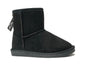 REDVOLUTION Kids Boots Toddler Girls Cute 2 Buttons || Rhinestone Faux Fur Suede Knitting Shoe