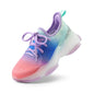 Girls Ombre Slip On Sneakers with Jelly Outsole and Chunky Heel