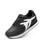 Kids Faux Leather Lace Up Sneakers with EVA Cushioning and Rubber Sole