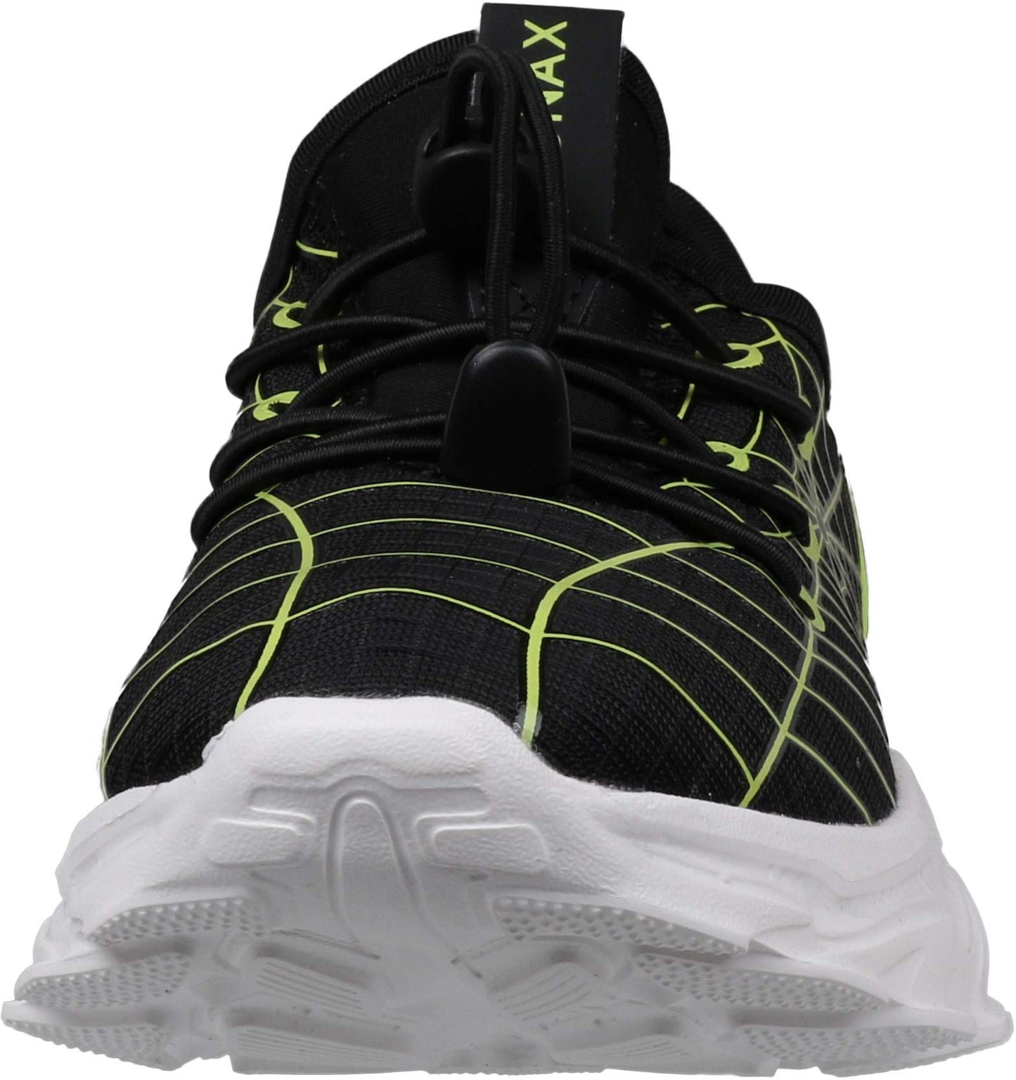 Kids Spider Web Sneakers with Bungee Lace and Adjustable Toggle