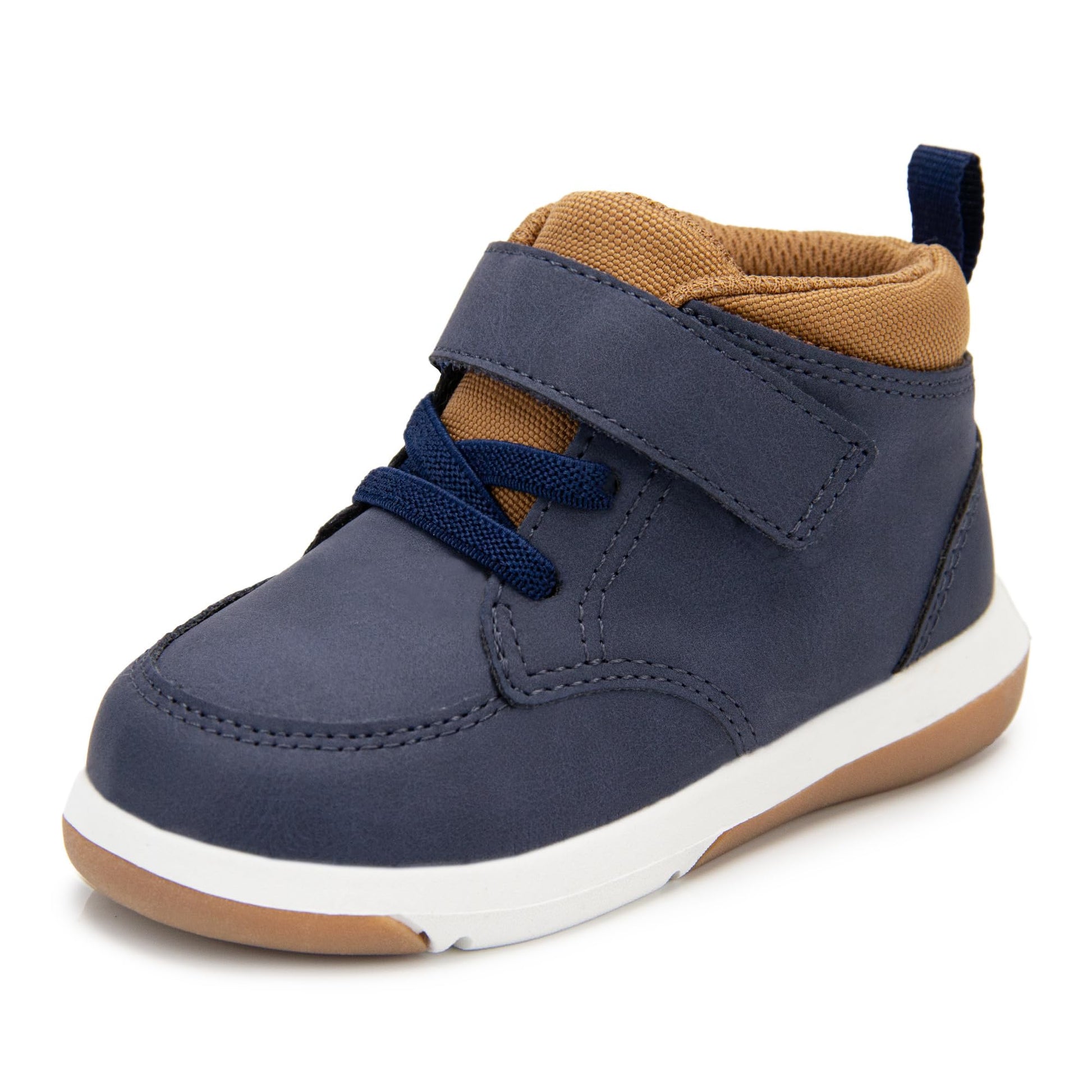 8 Wide ToddlerNavy Boys Ankle Boots
