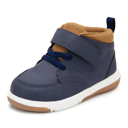 8 Wide ToddlerNavy Boys Ankle Boots