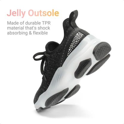 Girls Ombre Slip On Sneakers with Jelly Outsole and Chunky Heel