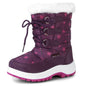 Apakowa Kids Girls Insulated Fur Winter Warm Snow Boots (Toddler/Little Kid)