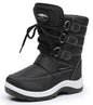 Apakowa Kids Girls Insulated Fur Winter Warm Snow Boots (Toddler/Little Kid)