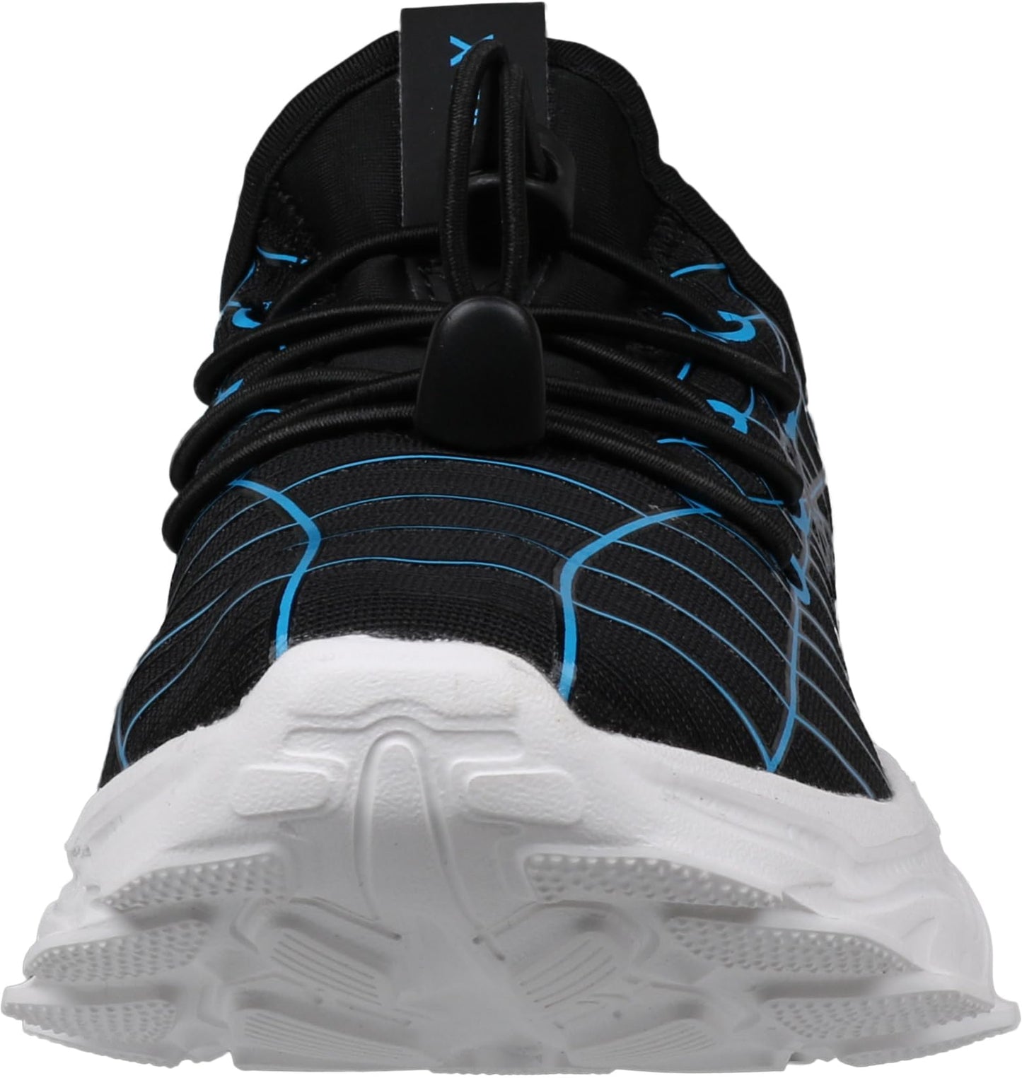 Kids Spider Web Sneakers with Bungee Lace and Adjustable Toggle