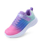 Kids Rainbow Ombre Running Shoes with Hook and Loop Strap