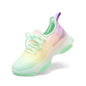Girls Ombre Slip On Sneakers with Jelly Outsole and Chunky Heel