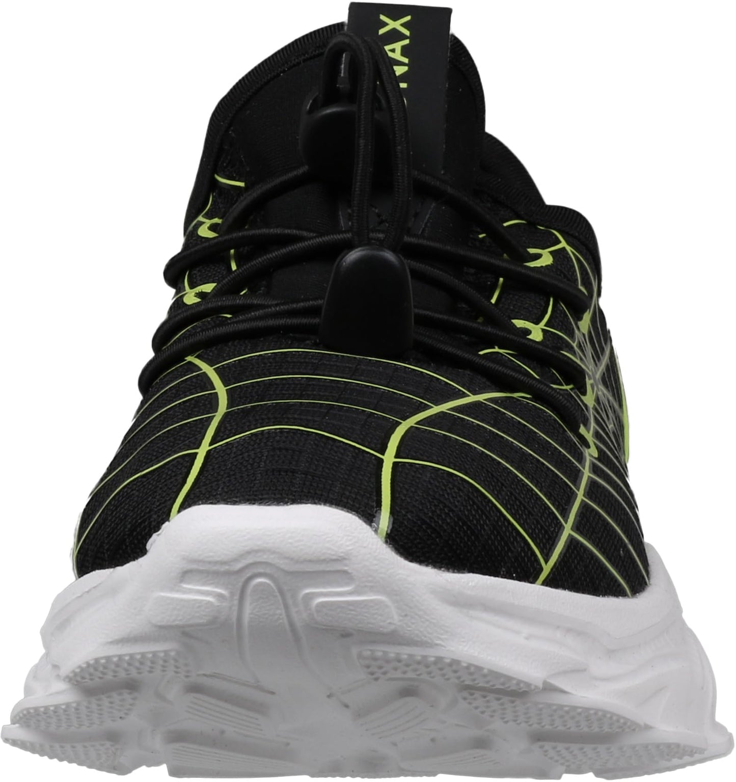 Kids Spider Web Sneakers with Bungee Lace and Adjustable Toggle