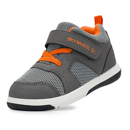 Toddler Boys High Top Sneakers with Wide Toe Box and Hook and Loop