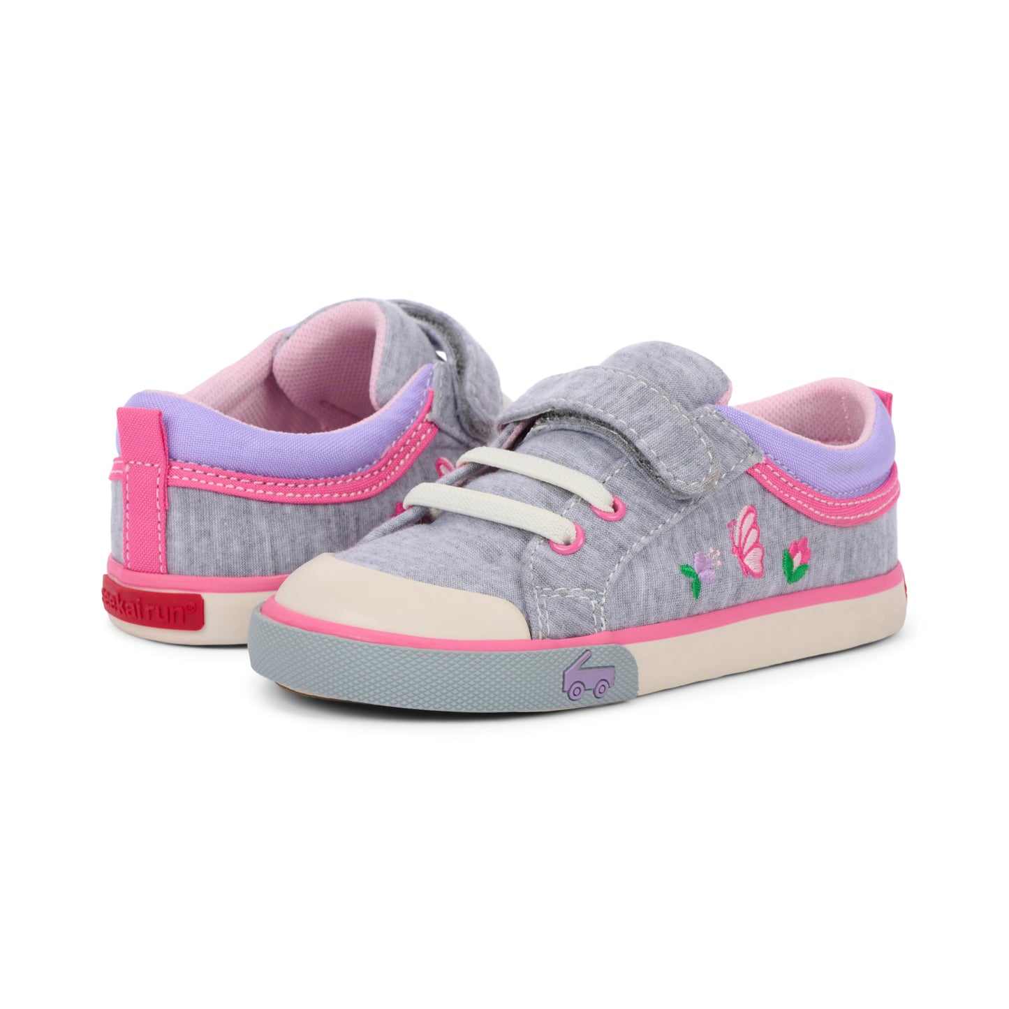 Kids Hook and Loop Sneakers with Rubber Toe Cap and APMA Acceptance
