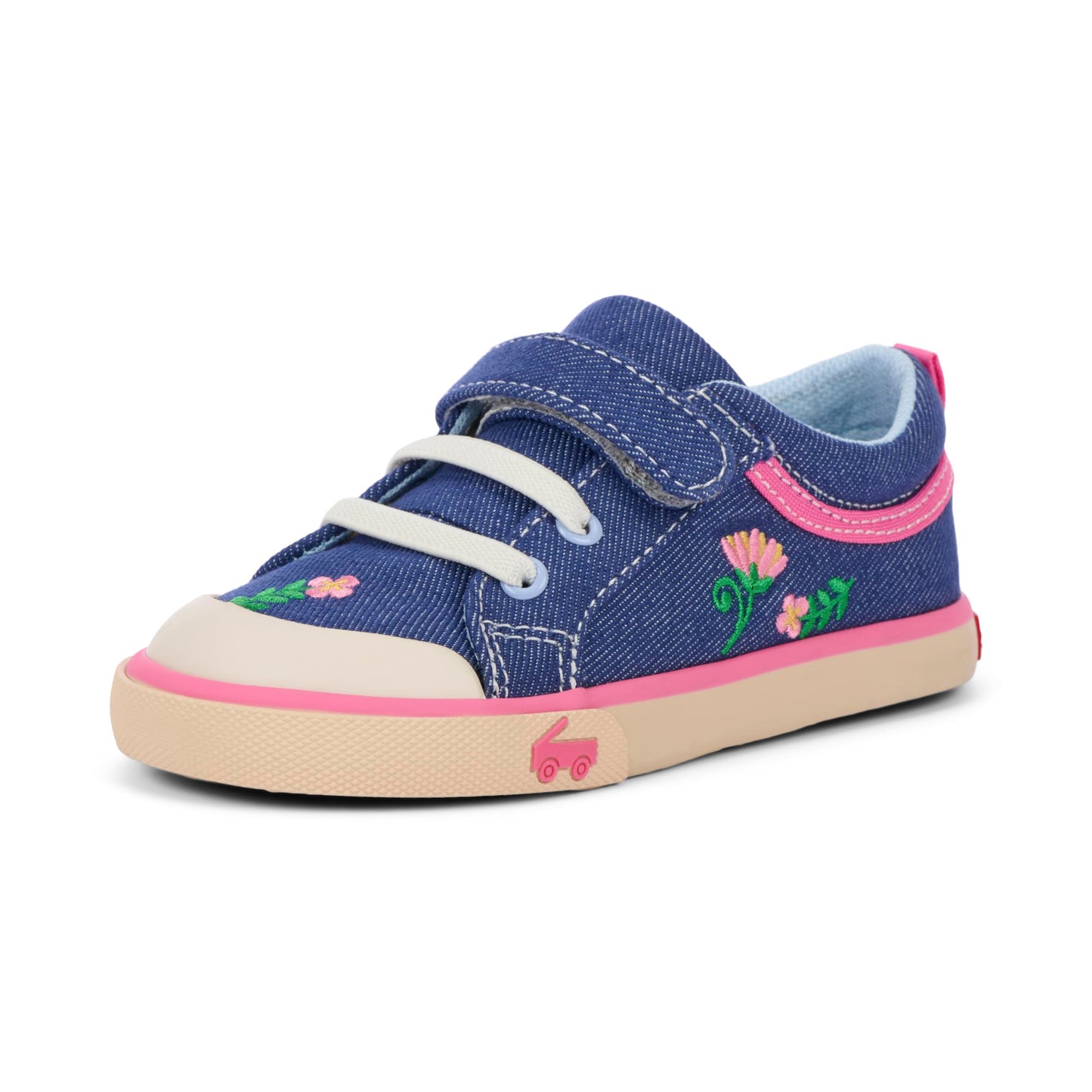 Kids Hook and Loop Sneakers with Rubber Toe Cap and APMA Acceptance