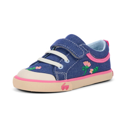 Kids Hook and Loop Sneakers with Rubber Toe Cap and APMA Acceptance