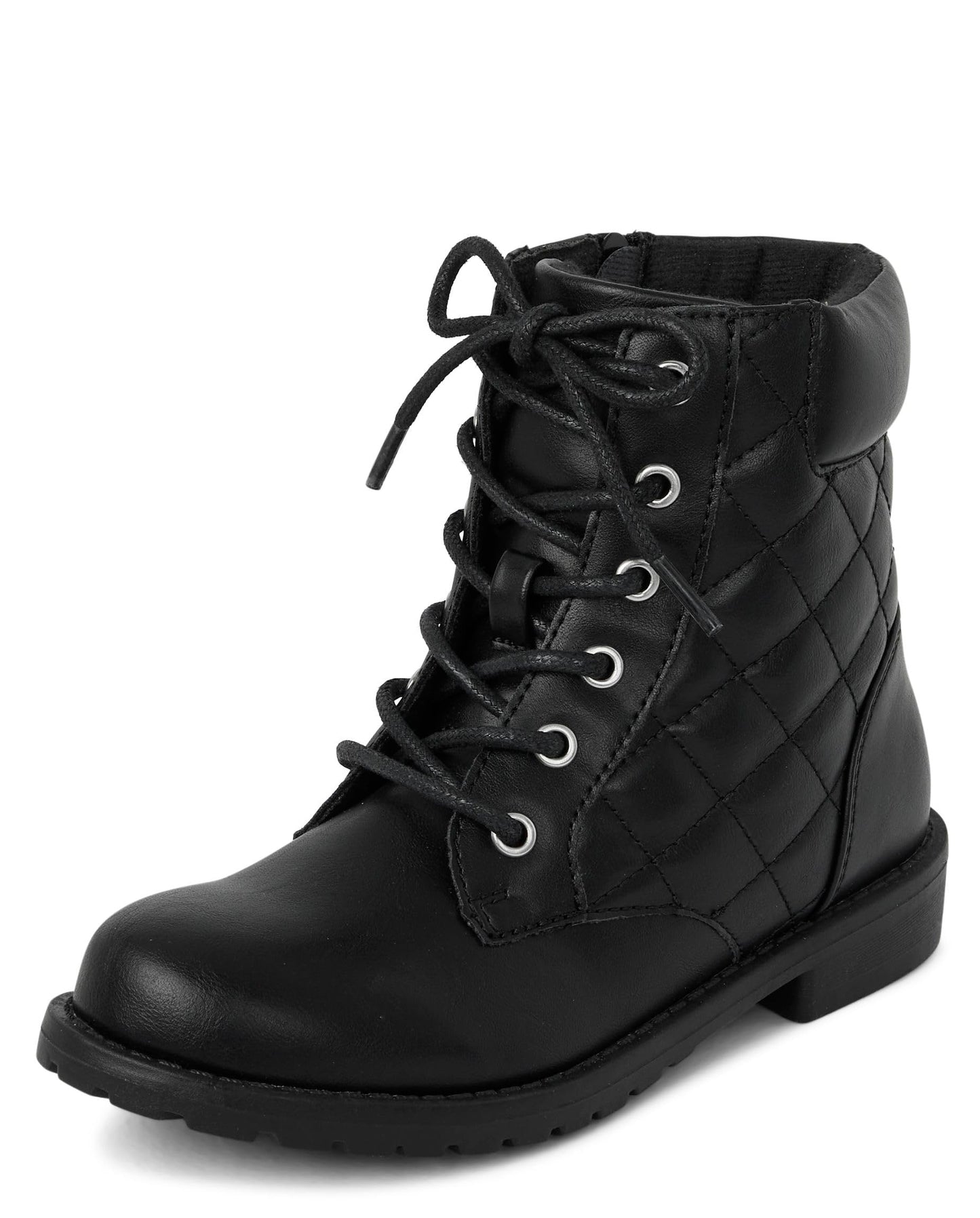 The Children's Place girls Girls Lace Up Combat Boots