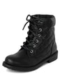 The Children's Place girls Girls Lace Up Combat Boots