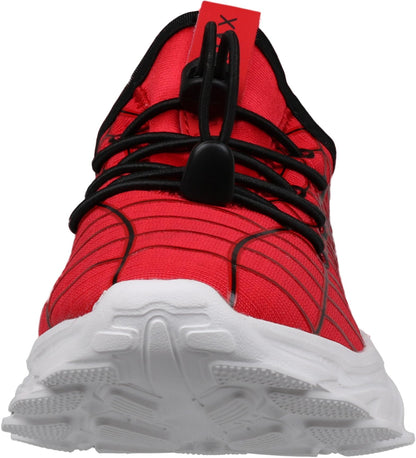 Kids Spider Web Sneakers with Bungee Lace and Adjustable Toggle