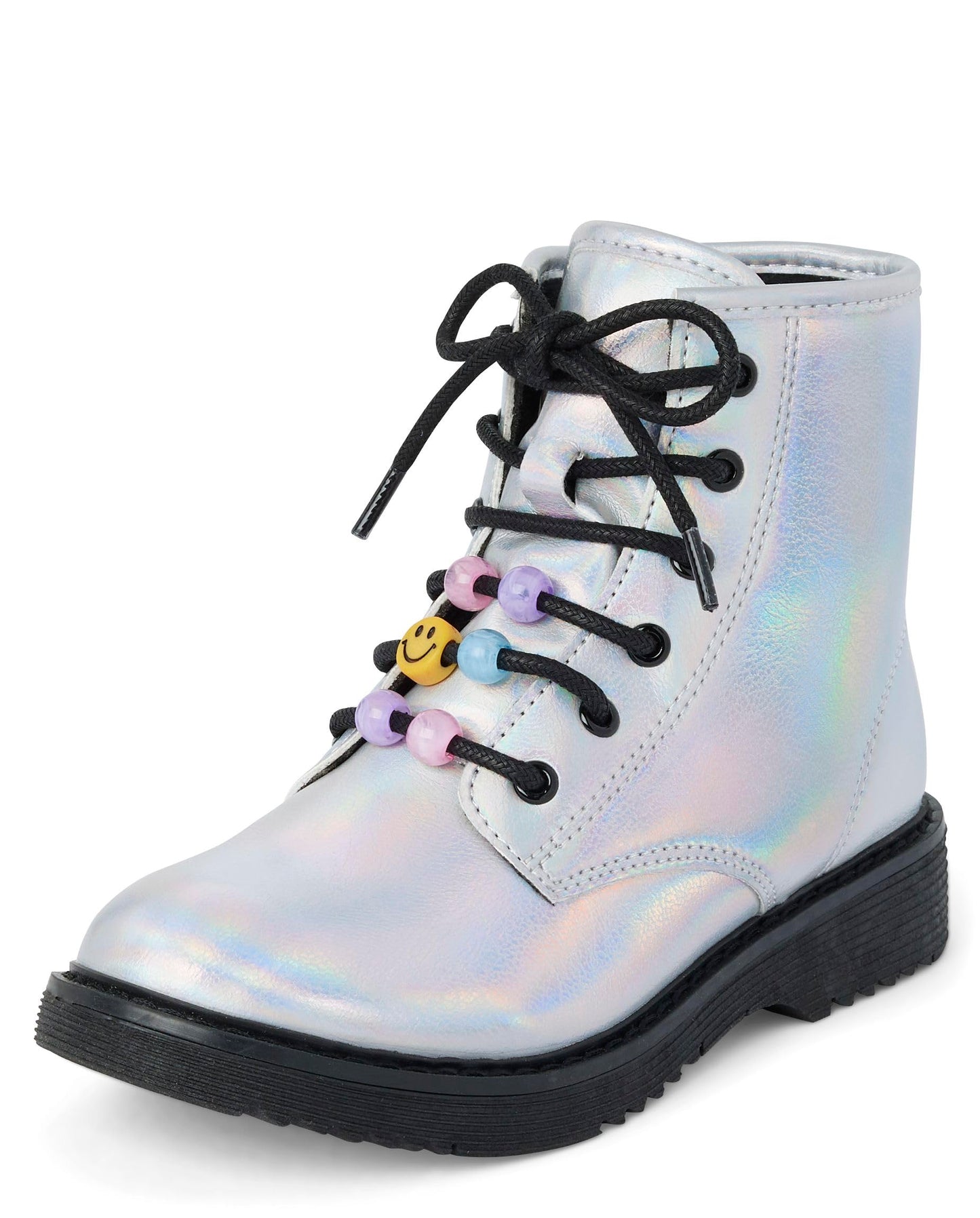 The Children's Place girls Girls Lace Up Combat Boots