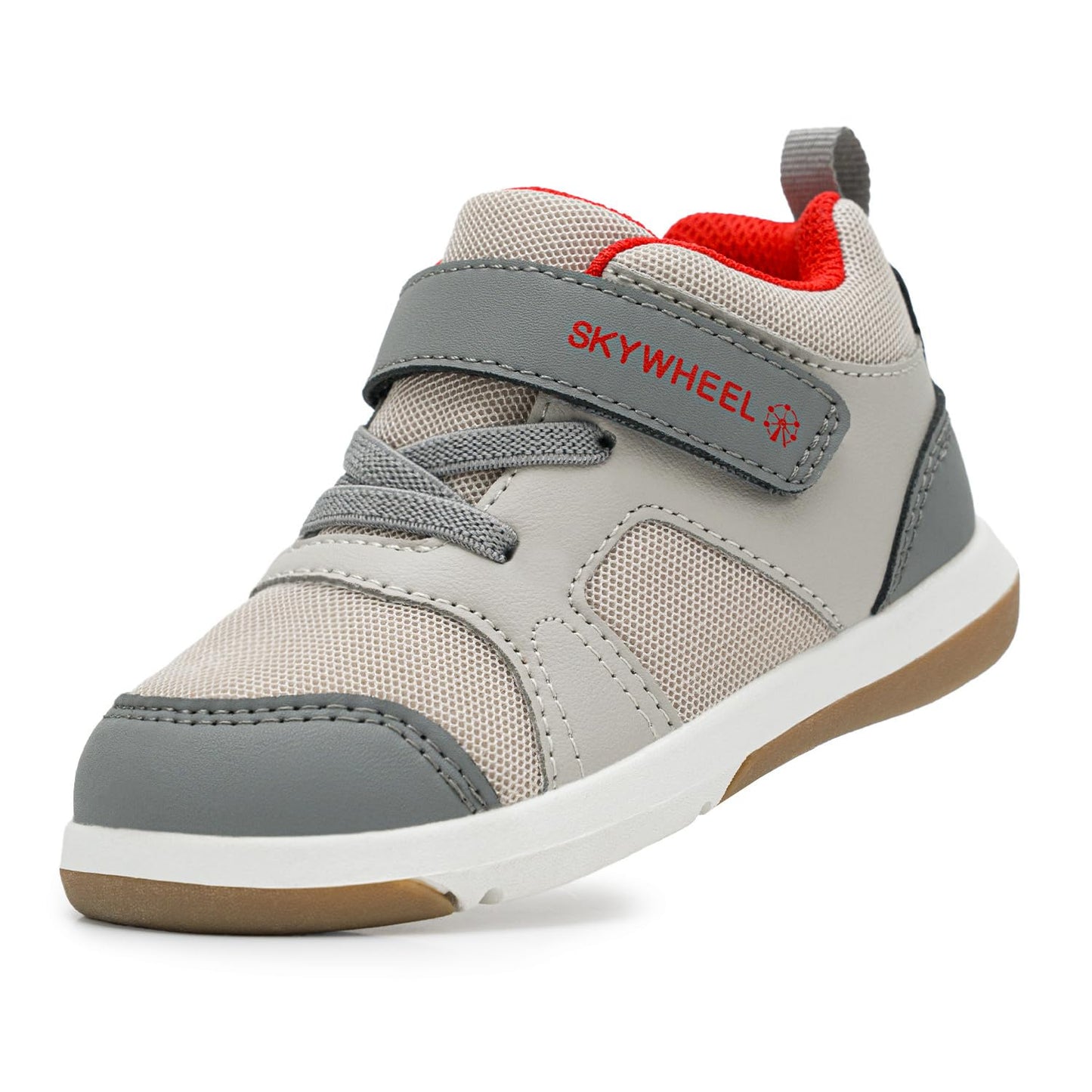 Toddler Boys High Top Sneakers with Wide Toe Box and Hook and Loop