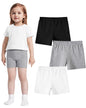 ZUEMET 3 Pack Baby Girls Bike Shorts Toddler Girl Athletic Dance Short Soft Cotton Summer Clothes Size 18M-5T